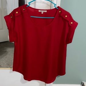 Red blouse